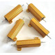 50W 10 Ohm Aluminum Case Resistor – Pack of 5 Gold Shunt Resistors